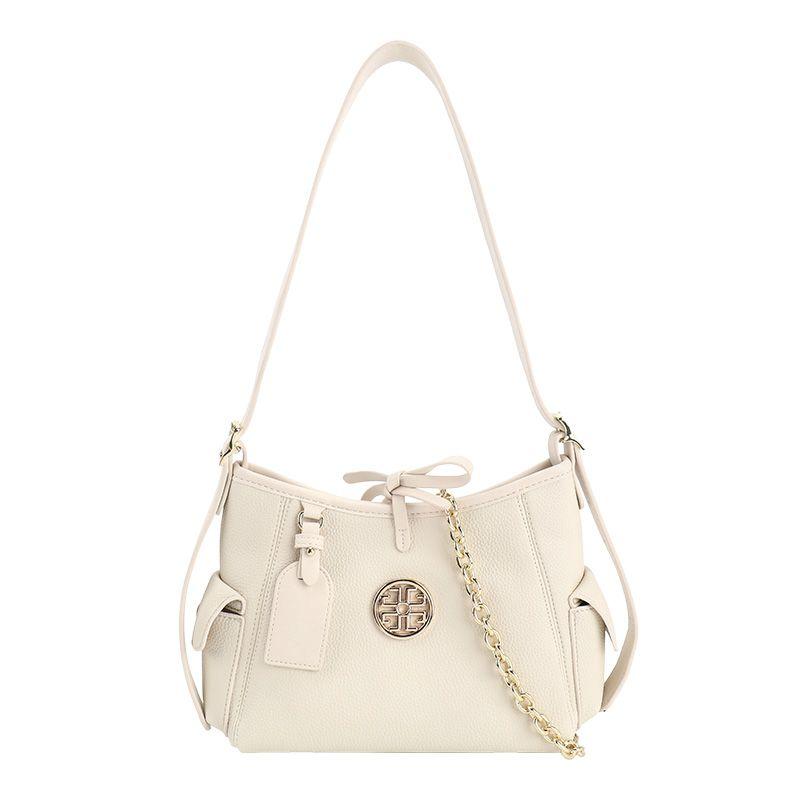 

Coccd Leather Bag Light Luxury Niche High-Grade Women s Messenger Bag 2025 New All-Match Shoulder Bag Women Summer White((Gift bag packaging))