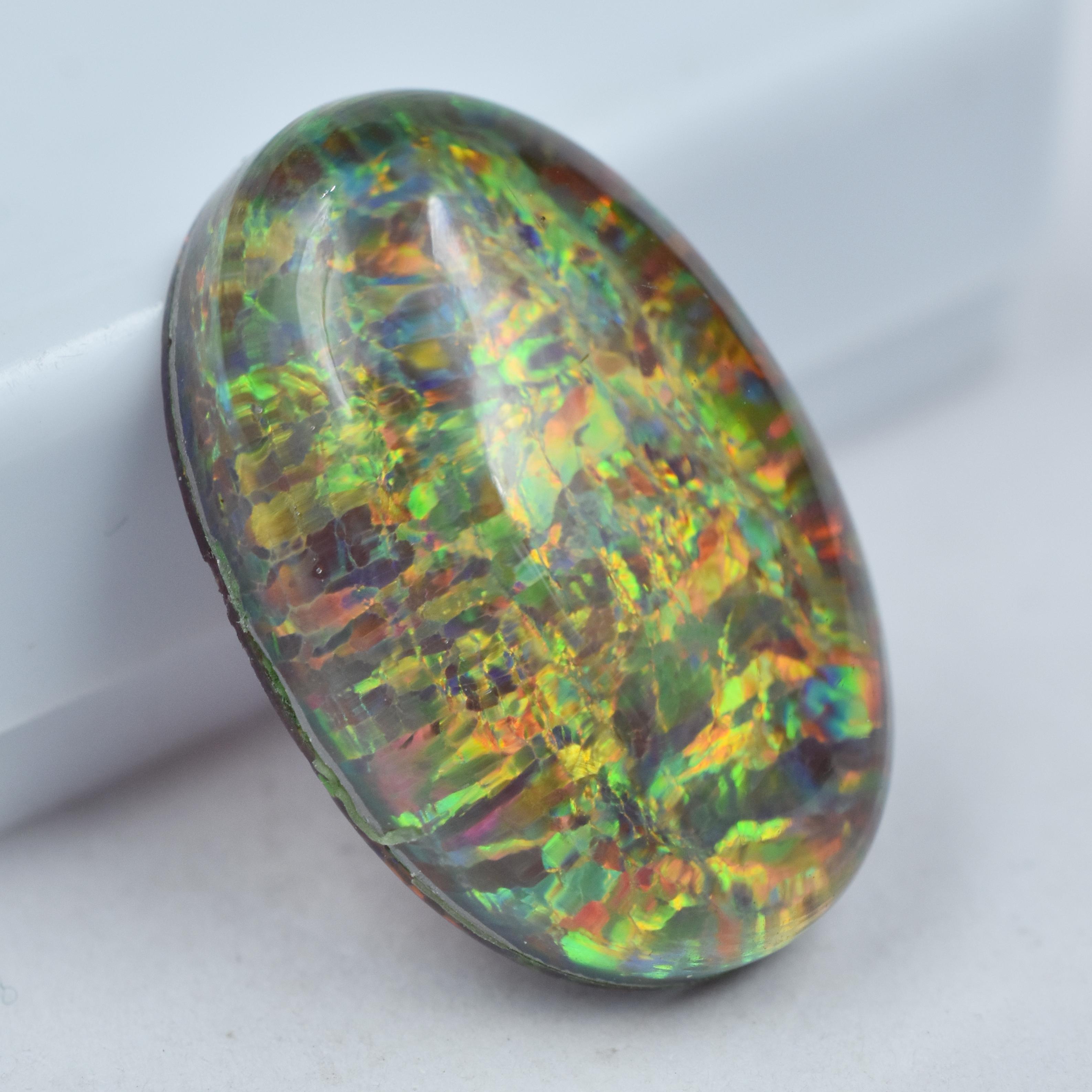 Lab-Created Opal Loose Gemstone 10.60