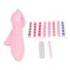 Nail Stamping Machine Set Glitter Stickers Nail File Children DIY Nail Art Printer Kit