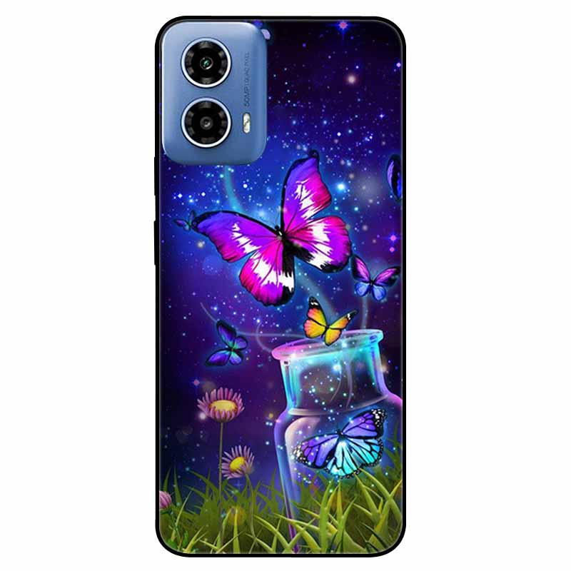 For Moto G34 5G Case G 24 Soft Silicone Fashion Animals TPU Bumper for Motorola Moto G24 G04 Painted Phone Covers Luxury Capa