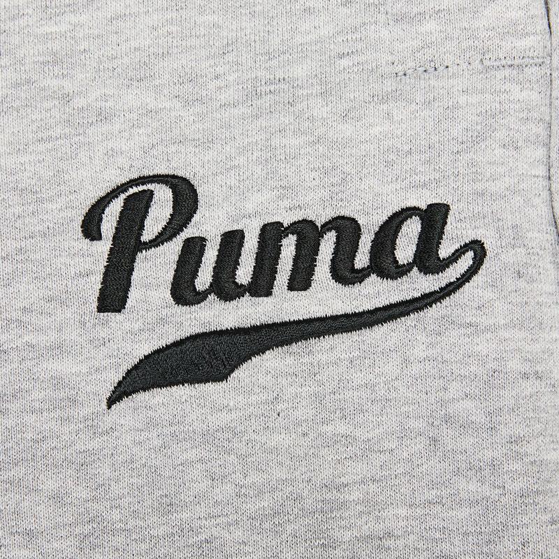 Puma Logo Print Joggers Men Bottoms Grey 536790-04