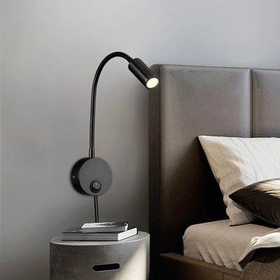 LED-Schlauch-Spotlight Wandleuchten Hotel Nachttisch Lese-Wandleuchte Arbeitszimmer Ausstellungshalle Schwarz 3W Innenraumdekorationsbeleuchtung Heiß
