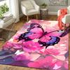 1pc Beautiful Butterfly Print, Design Indoor Area Rug - Soft, Anti-Slip, and Durable Gaming Room Decor for Bedroom