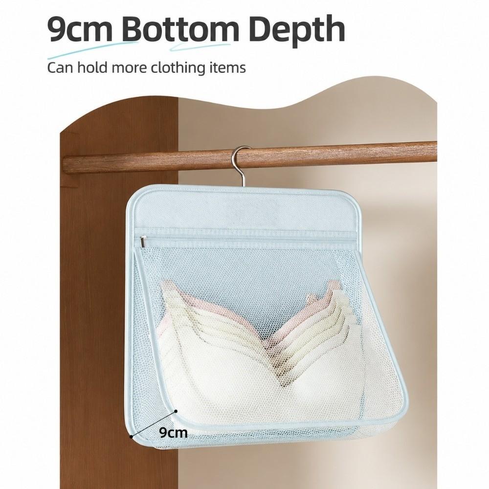 Breathable Hanging Closet Organizer Large Capacity Mesh Storage Bag  Student Dormitories