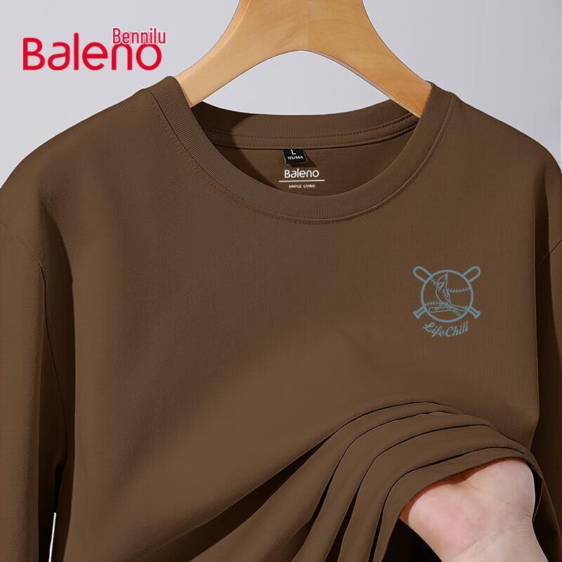 Baleno Men's Loose Fit Long Sleeve Graphic T-Shirt