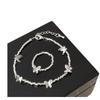 Mori Sweet Butterfly Broken Silver Bracelet Ring Female Simple Personality Unique Fashion Elegant Versatile Bracelet Jewelry
