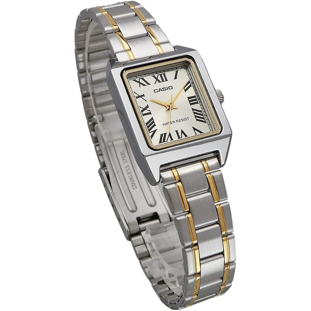 CASIO Standard Quartz Women's Watch LTP-V007SG-9B Silver x Gold Metal Band Overseas Model [Parallel Import]