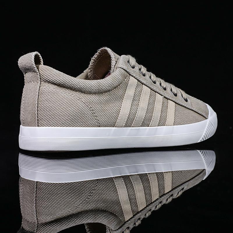 Мужская всесезонная парусиновая вулканизированная повседневная обувь в стиле ретро — фото 6