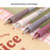 8PCS Stress Relief Retractable Gel Pen 0.5MM Tip Quick Dry Ergonomic Silicone Grip Gel Pen for School Office Supplies