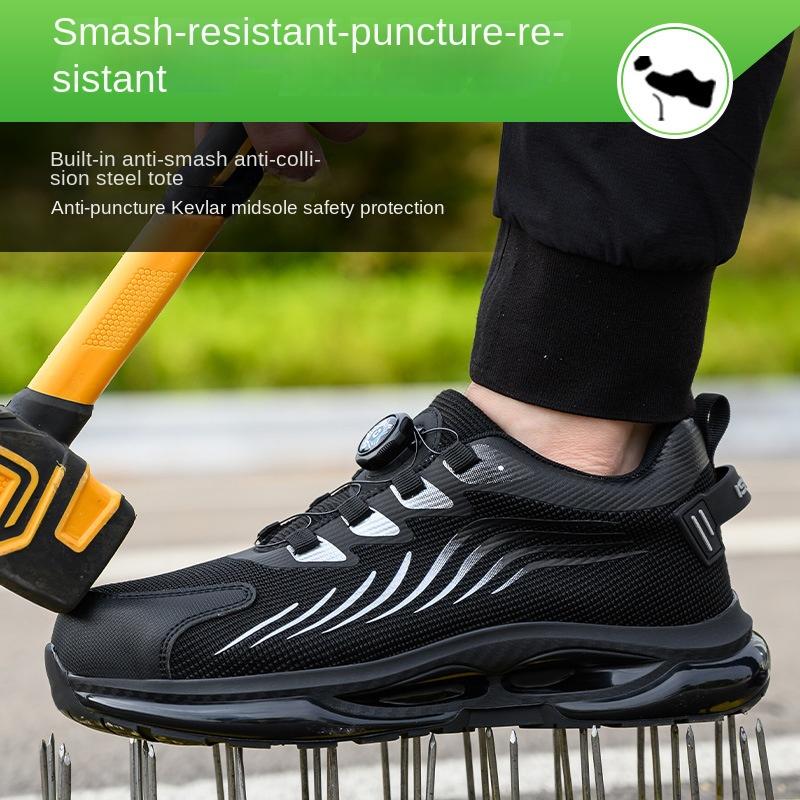 Anti-smashing Shoes Steel Head Safety Anti-piercing Men's Four-season Labor Insurance Shoes