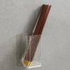 Transparent Wall Mounted Chopsticks Tube Adhesive Spoon Cutlery Organizer Cage Storage  Cabinet