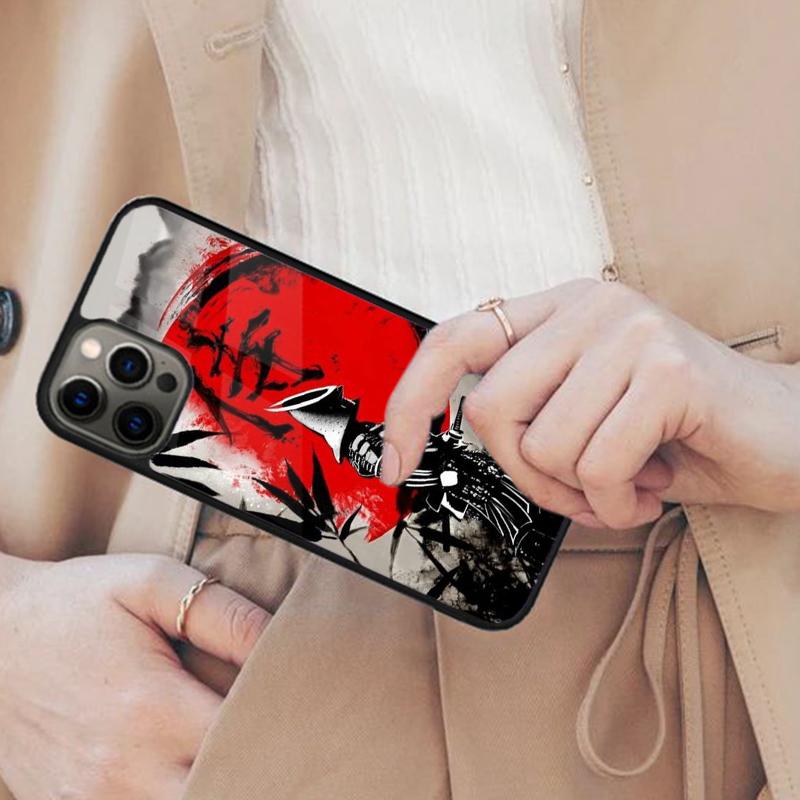 Characters Japan Flag Japanese Warrior Ninja Magnetic Phone Case For iPhone 17 Air 16 14 13 12 Pro Max 15 Plus MagSafe Cover