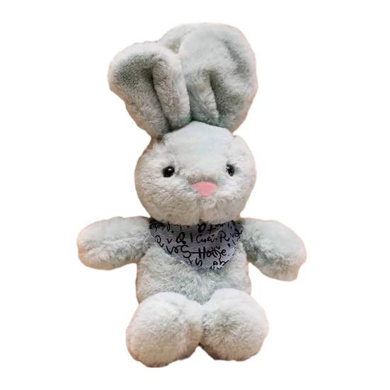 Rabbit Doll Plush Soft Stuffed Animal with Detachable Knitted Sweater Cute Lop-Ear Healing Toy for Kids Adults Bedroom Decor Gifts