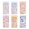 HOT 3D Flocking Embossed Stickers Cute Sniffles Rabbit Animal for Kids Girls Phone DIY Decoration Short Plush Stickers