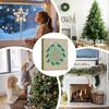 2025 Sea Glass Bird Advent Christmas Calendar 2D Acrylic Decor 24 Days Bird Christmas Countdown Decorations For Mirror Wall