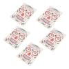 5 Sheets Halloween Face Tattoo Sticker Waterproof Sweatproof Funny Makeup Sticker for Christmas Cosplay Parties