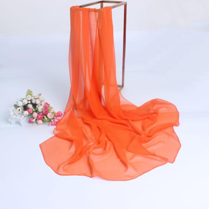 Scarlet Red Silk Scarf: Women's Lightweight Gauze Shawl for Spring/Summer Dancing, Beach or Sunscreen Use