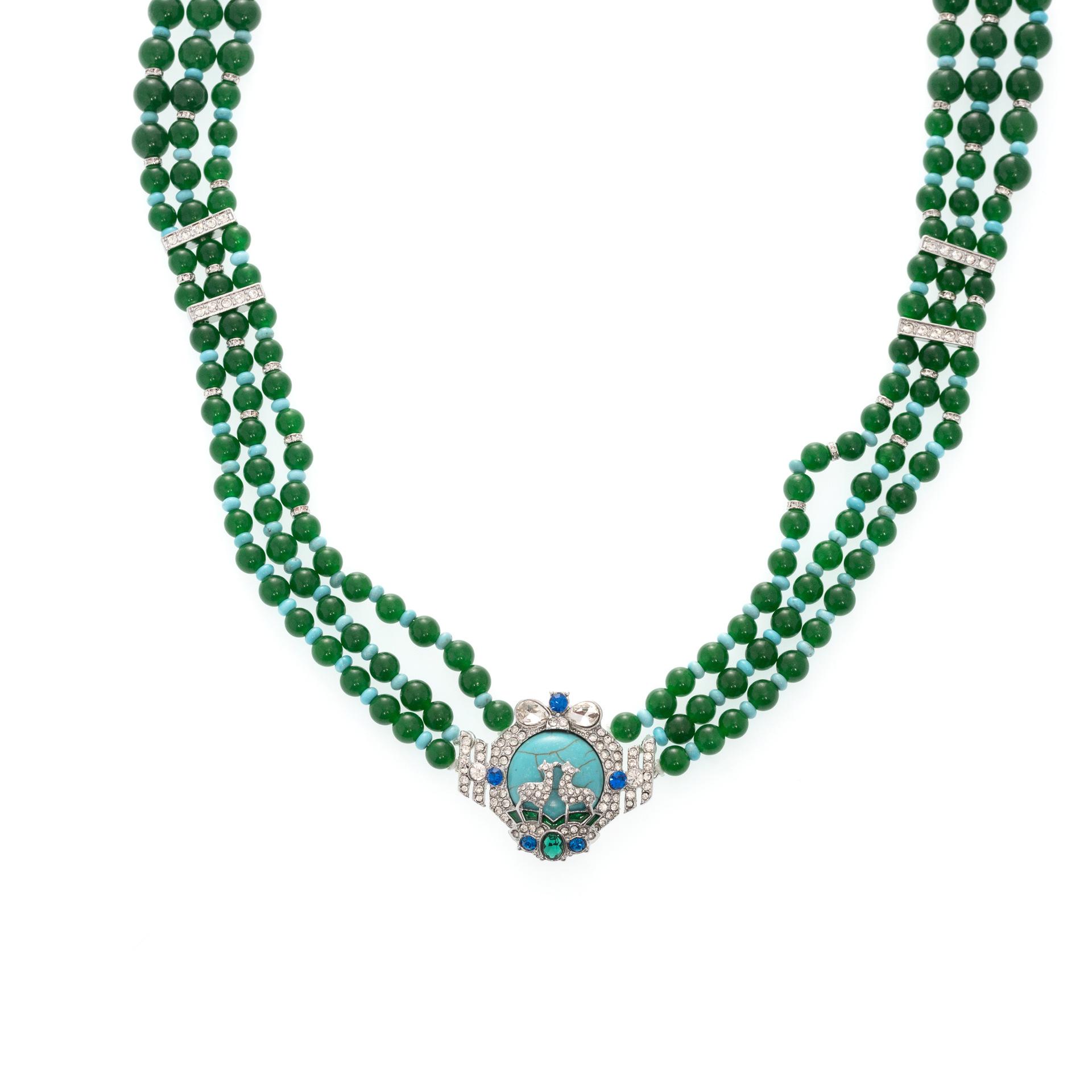 Light Luxury Personality Double-Layer Stacked Necklace High Sense Cold Wind Men And Women Versatile Necklace Tide