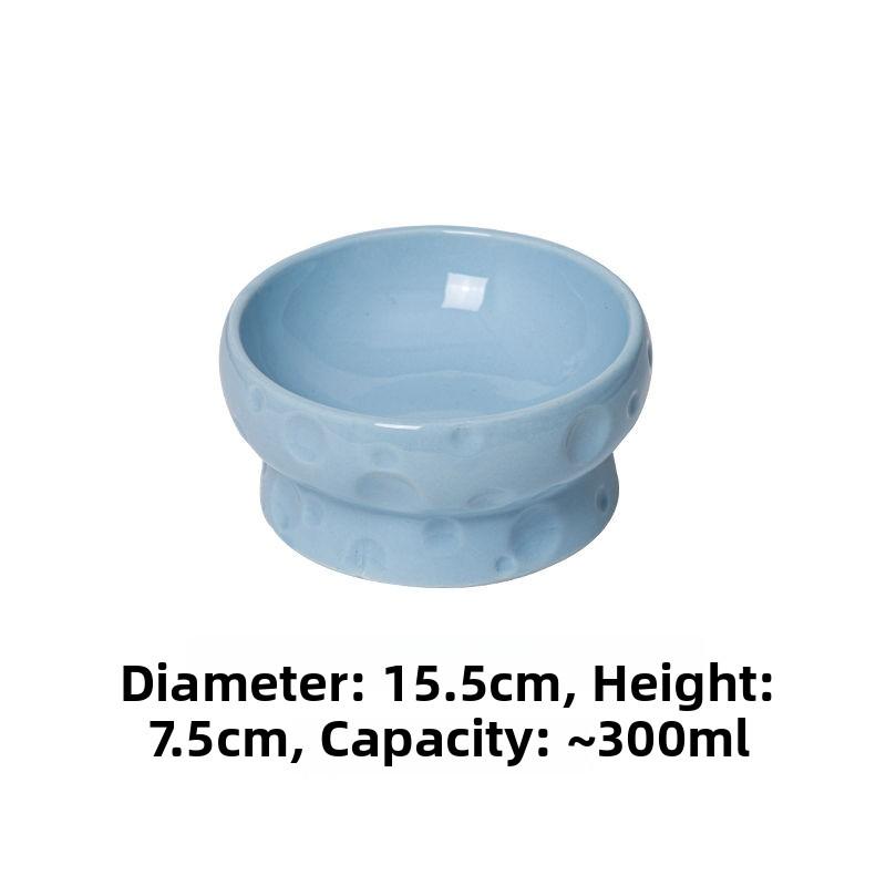 

Large DiameterCerc Bowl Dog Bowl Anti-Flip Flat Mouth Protect Cervical Spine Pet Food Pet Water Pet Supplie
