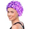 Women 3D Petal Swimming Caps For Long Hair Outdoor Women Fashion Retro Flower Cap Delicate Swimming Cap
