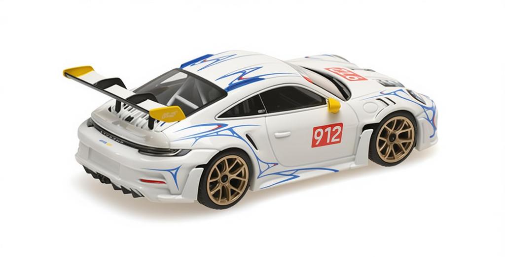 Minichamps Porsche 911 GT3RS 2023 Decoration 1/43 (992) White/Yellow