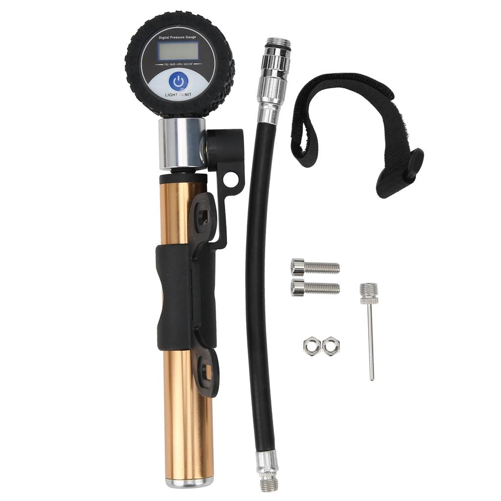 LCD Digital Display     Pump Portable Aluminium Alloy Manual Riding Equipment