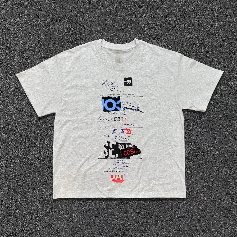 2025 Sommer Neu Reine Baumwolle Nicht-transparent Amerikanisches Khaki Übergroß Trendig und Hochwertig Kurzarm T-Shirt für Männer und Frauen