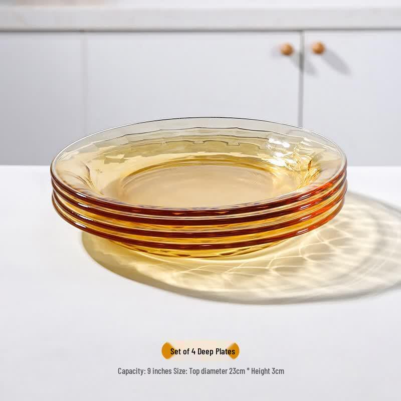 Youluo Microwave-Safe Amber Glass Soup Bowl