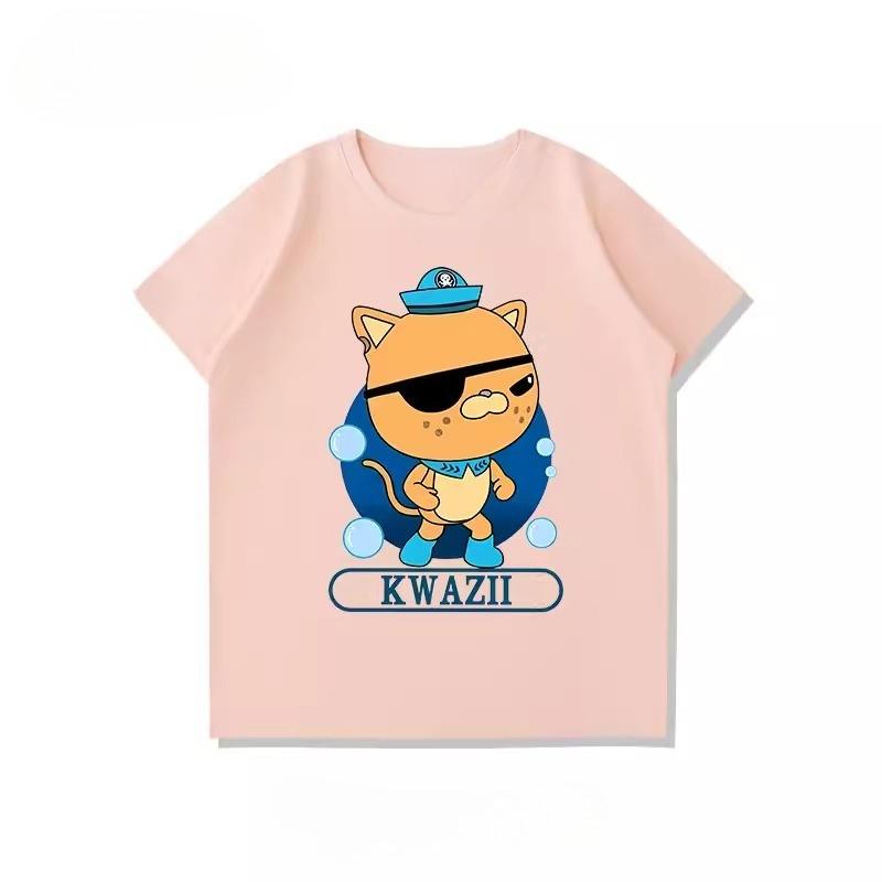 Potdemiel Octonauts Rescue Team Childrens 100 Cotton TShirt New Summer Style Comfortable and Breathable Childrens TShirt