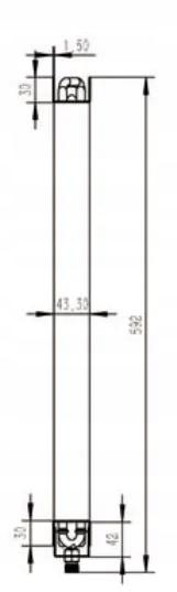 Raffreddatore Aria Condizionata 560/570/45 Spaziatura Alette 4 Rame Greg - Auto