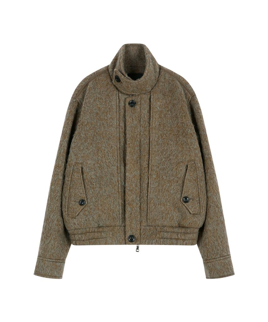 ADSB ANDERSSON BELL Linus Harrington Wool Jacket (Brown/Grey)