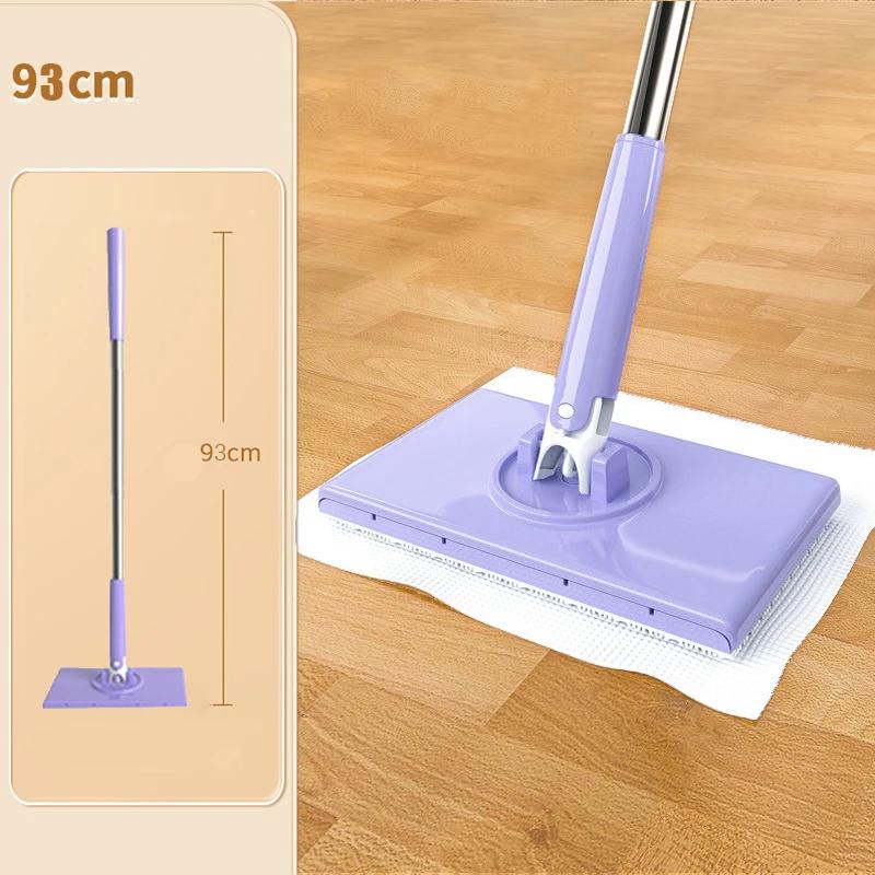 Nowy Automatyczny Klips do Mopu z Mikrofibry do Czyszczenia Twarzy, Usuwania Kurzu, Papieru, Suchej Ścierki, Mopa do Podłogi, Mokrej Ścierki, Gospodarstwa Domowego, Wielofunkcyjny