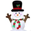 Snowman Christmas Outdoor Decoration with LED Lights 5 Feet Giant Xmas Decor for Holiday Garden Yard