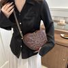 Yogodlns Fashion Spider Web Heart Shaped Shoulder Bag Women Chain Crossbody Bag Korean Personalized Mini Women's Handbag Lipstick Purse