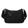 Borsa a tracolla in nylon multi-tasche con tracolla larga regolabile Borsa a spalla casual per donna Viaggi quotidiani