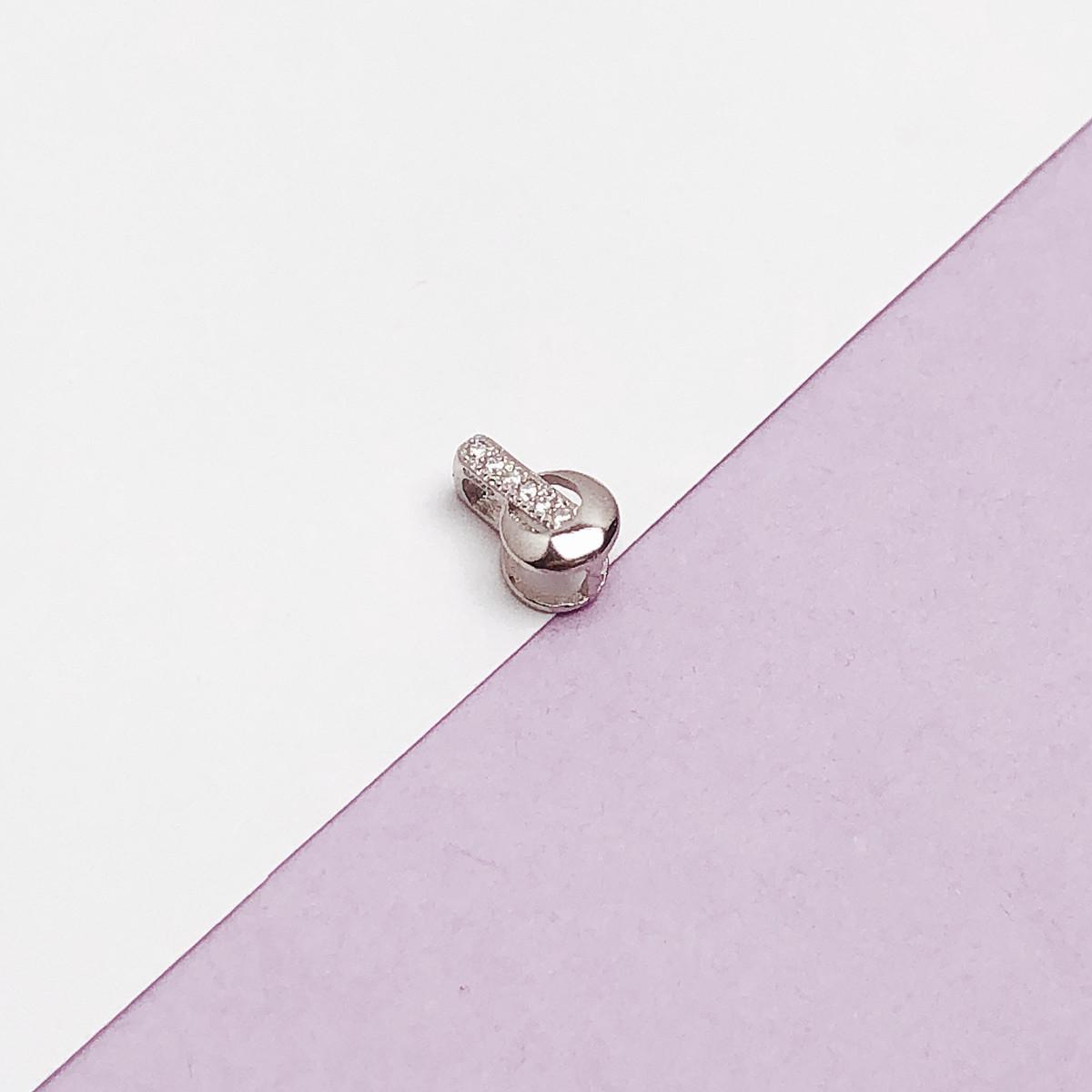 

Соединитель-застежка в форме семечка дыни из 18-каратного золота и серебра 925 пробы для нефритовых подвесок