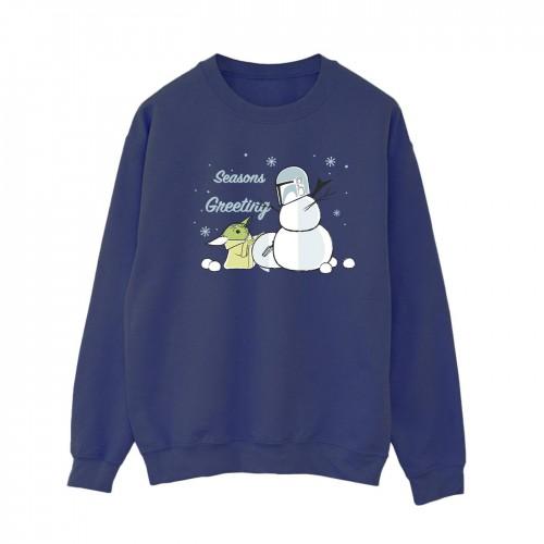 Star Wars Mandalorian Womens/Ladies Seasons Greetings Sweatshirt