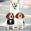 Dog Tuxedo Formal Dog Clothes Shirt Costume Wedding Attire Party Bow Tie Suit Designed for Dogs Cat Outfit Birthday Christmas Pet Costume