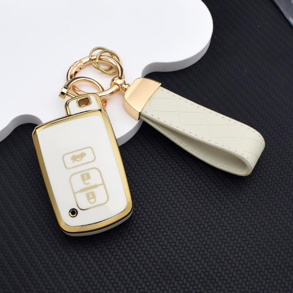 2/3/4 Buttons Anti-Scratch TPU Key Fob Cover for Toyota Camry RAV4 2012-2018 Key Holder Fit For Auris Hybrid Avalon Yaris Verso