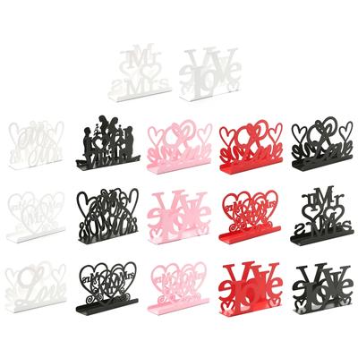 Herzförmige 3D Tissue Halter Serviette Klemme Spender Ständer Hohl Ornament