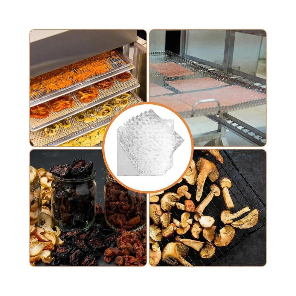 Hojas de Silicona para Deshidratador, Paquete de 10, 30 x 30/40 x 40 cm, Tapetes Cuadrados Antiadherentes para Deshidratador de Frutas para Alimentos, Secador de Frutas, Reutilizables 40x40 Cm