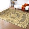 Persian Area Rug Abstract Flower Art Anti-Slip Carpet for Living Room Bedroom Kitchen Floor Mat Home Decor