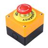 660V 10A Emergency Stop Button Switch Box Waterproof Safety STOP Push Button with Rain Cover for Industrial Machine