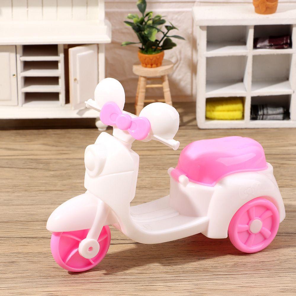 Scale Kids Toy Doll House Ornaments Resin Craft Dollhouse Motorcycle Miniature Tricycle Fairy Garden Dolls Accessories