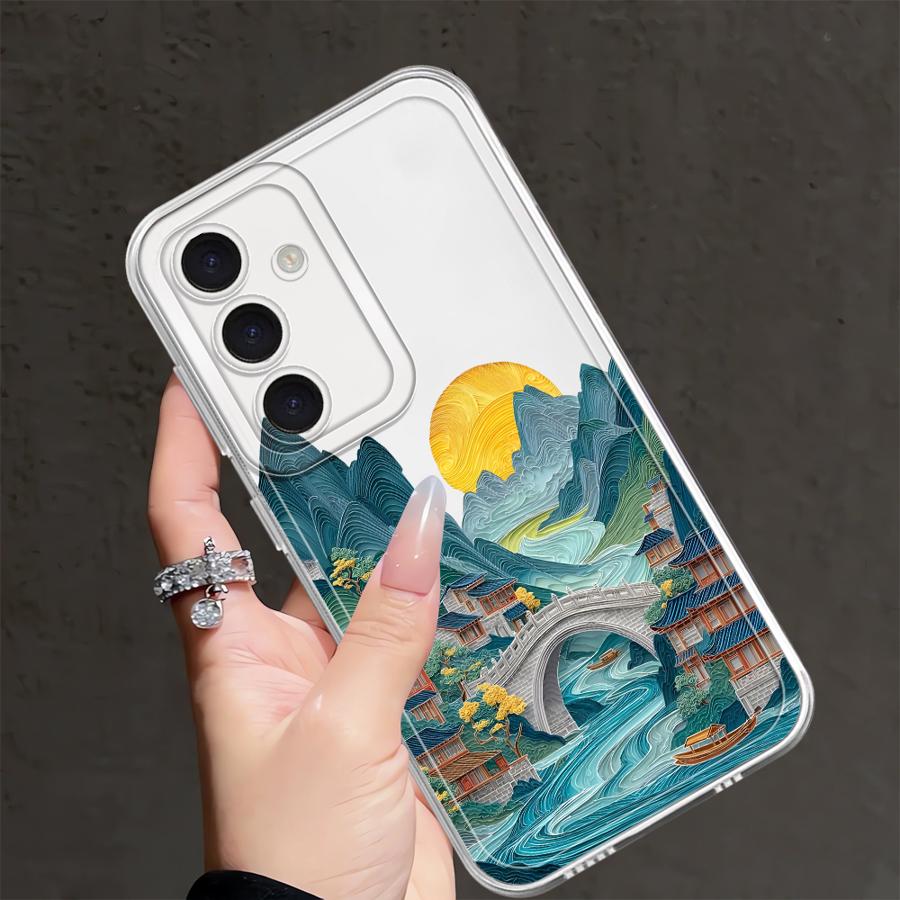 Phone Cover Case for Samsung Galaxy A57 A34 A35 A36 A37 A56 A26 A24 A52 A54 A15 A52 A17 A25 A51 A14 A16 A55 A31 A23 Mountain Art