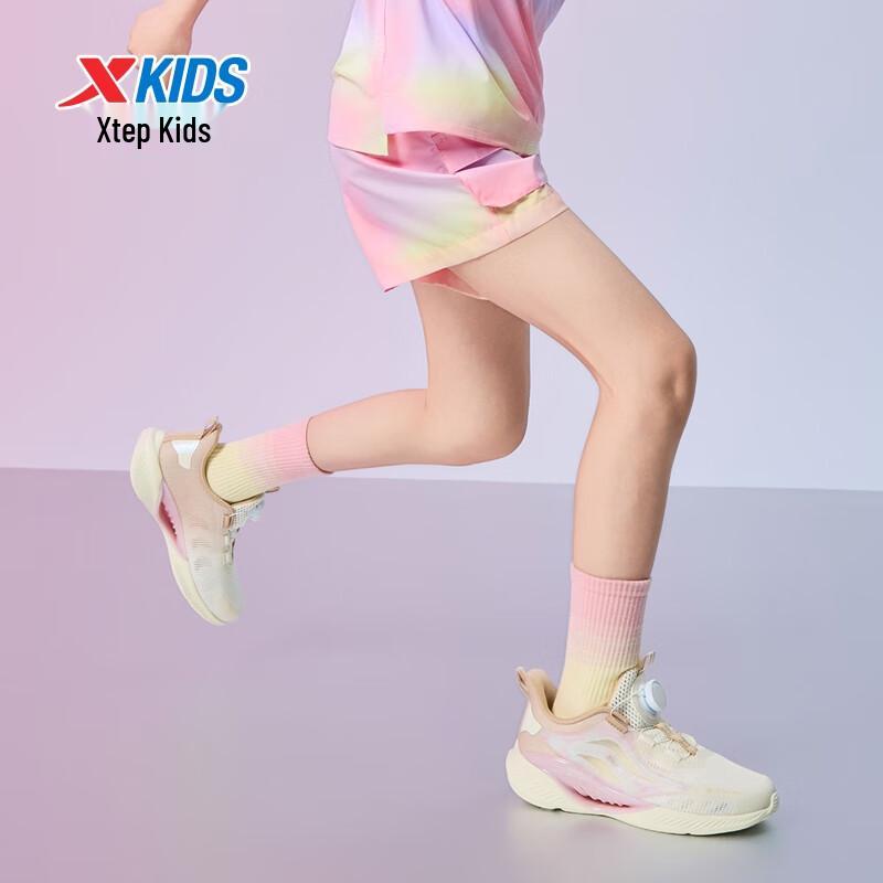 Xtep Girls' Quick-Dry Elastic Woven Capri Pants