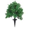 2pcs Artificial Boxwood Topiary Ball Tree Faux Bushes Shrubs with Ground Spike for Front Porch Outdoor Garden Decor