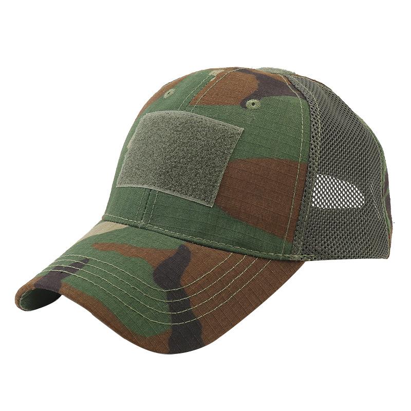 WoZhen Camouflage Wig Baseball Cap Women Outdoor Jungle Mesh Trucker Hat