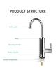 110V Dual-Use Quick-Heating Electric Faucet for Kitchen and Bathroom