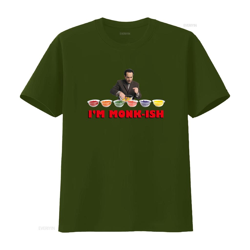 Mönch Im Ish Lizenziertes Klassisches TV-Show Adrian T-Shirt Lustiges Muster Baumwolle Für Vintage Gewaschen Leicht Weich Grafik Atmungsaktiv